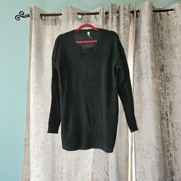 ZENANA Premium Hunter Green Long Sweater Size 1X - Picture 1 of 4